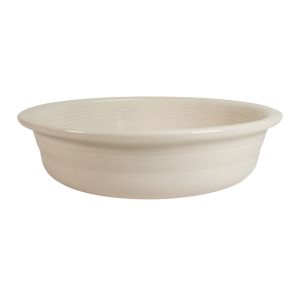 Fiesta® 80oz Classic Rim Extra Large Serving Bowl (10.5") | Linen against a clean white background shot from the side