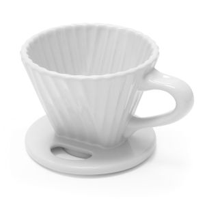 image shows Chantal Lotus 8oz Ceramic Filter | white against a blank, white background