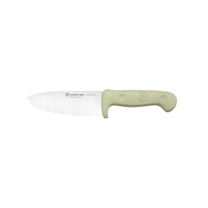 image shows WÜSTHOF 4" Junior Chef's Knife | Green  against a blank, white background