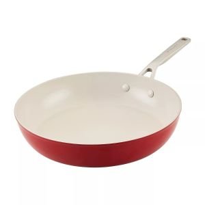 KitchenAid Hard Anodized Ceramic 12.25" Open Frying Pan | Empire Red