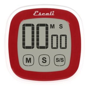 Escali Touch Screen Digital Timer - 3" Red 
