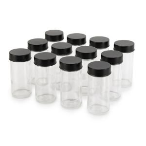Everything Kitchens Modern Essentials 3oz Spice Jars with Plastic Lids (Set of 6)