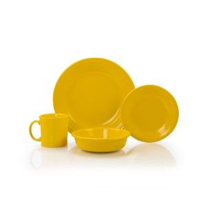 Fiesta® 16-Piece Classic Dinnerware Set with Java Mugs | Daffodil
