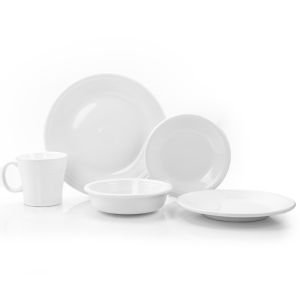 Fiesta® 20-Piece Classic Dinnerware Set with Tapered Mugs | White
