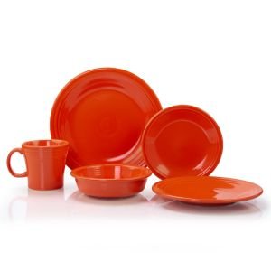 Fiesta® 20-Piece Classic Dinnerware Set with Tapered Mugs | Poppy
