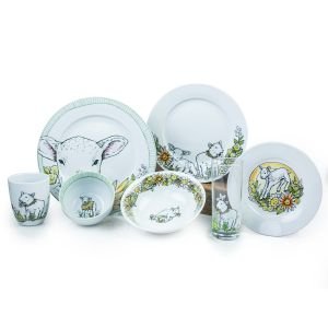 Everything Kitchens "Leaping Lambs" 28-Piece Dinnerware Set