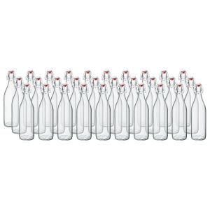 Bormioli Rocco 33.75oz Swing Top Giara Glass Bottles - Clear | 30-pack
