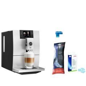 Jura ENA 8 Automatic Coffee & Espresso Machine with Touch Screen | Metropolitan Black + Smart Connect + Replacement Water Filter & Descaling Tabs