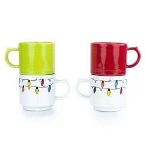 Fiesta® 16oz Stackable Mugs (Set of 4) | Fiesta Lights