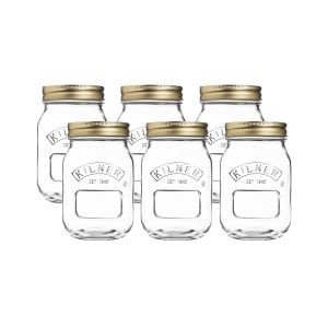 Kilner Glassware Universal Storage Jar, Durable Multi-Purpose Glass  Container with Airtight Push-top Lid, 135-Fluid Ounces