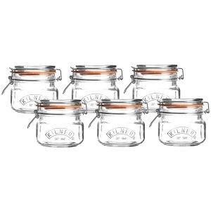 Kilner Square Clip Top Jars (Set of 6) | 17oz