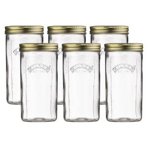 Kilner Wide Mouth Canning Jars (Set of 6) | 34oz