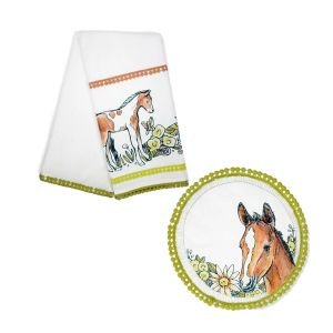 Everything Kitchens "Hold Your Baby Horses" Tea Towel + Pot Holder Set