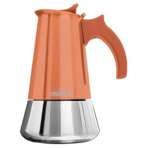 Escali London Sip 10 Cup Stainless Steel Espresso Maker | Copper