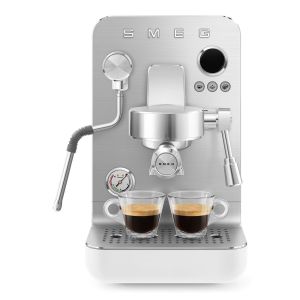 SMEG Contemporary Aesthetic Semi Pro Espresso Machine | Matte White