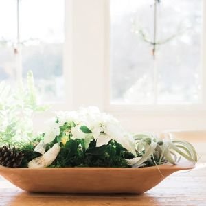 Plant a small garden with the etúHOME Large Natural Dough Bowl