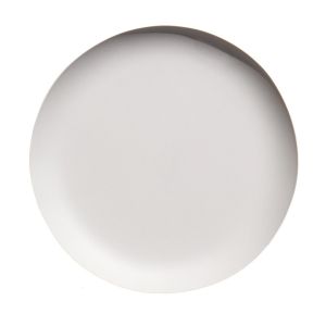 image shows TarHong Natureone Craft Coupe 10.4" Dinner Plate | Soft White  against a blank, white background
