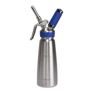 image shows Frieling Mosa Stainless Steel 0.5L Cream Whipper against a blank, white background