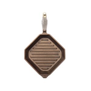 image shows FINEX 10" Cast Iron Grill Pan against a blank, white background