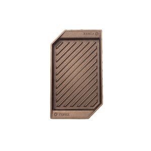 image shows FINEX 15" Cast Iron Lean Grill Pan against a blank, white background