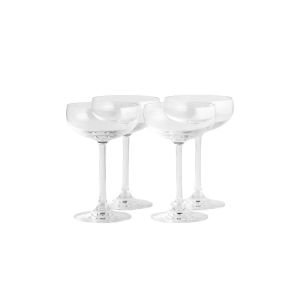 Stolzle 7.75oz Feast it Forward Champagne Saucer Coupe Glasses (Set of 4)
