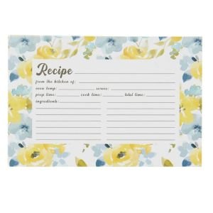 C.R. Gibson 4" x 6" Recipe Cards | Floral