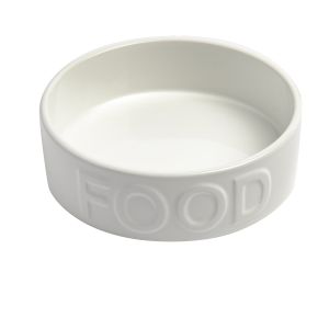 Park Life设计的经典食品宠物碗(白色)