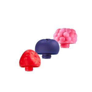  image shows Charles Viancin Berry Bottle Stoppers | Assorted Style against a blank, white background
