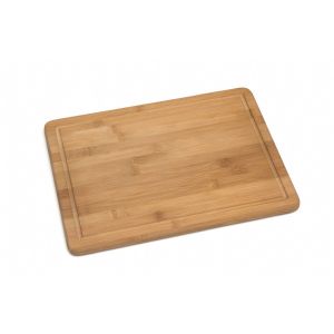 image shows Lipper International Bamboo Cutting Board with Non-Slip Cork Backing | Large against a blank, white background
