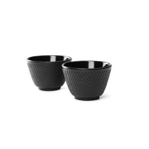 B-G004Z	Bredemeijer Xilin Cast Iron Tea Mugs Set of 2 | Black