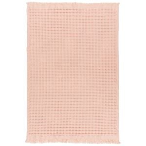 Danica Heirloom Textured Waffle Weave Hand Towel | Blush