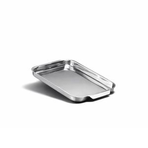  image shows Kana Milo Stainless Steel Quarter Sheet Pan against a blank, white background