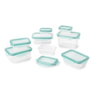 16 Piece Smart Seal Plastic Container Set