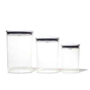 OXO POP 2.0 Round Canister Set | 3-Piece