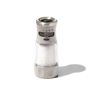 OXO Good Grips Contoured Mess-Free Salt Grinder | Gray