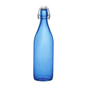 Navy Blue Bormioli Rocco Giara Glass Bottle: 666260MBE321706