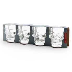 Kikkerland set of 4 shot glasses in packaging