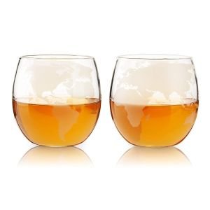 Viski® Globe Whiskey Tumblers
