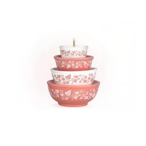 Twinkl Toast Stackable Miniature Vintage Bowls ornament | Butterfly Gold against a white background