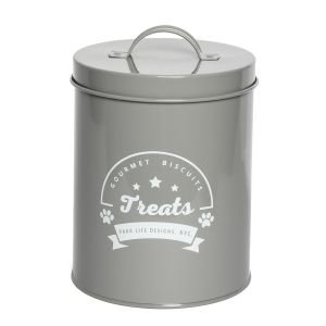Park Life Designs Treat Canister | Gourmet Biscuits (Grey)