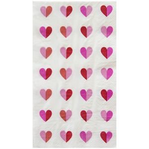 C.R. Gibson Guest/Dinner Napkins (With All My Heart)