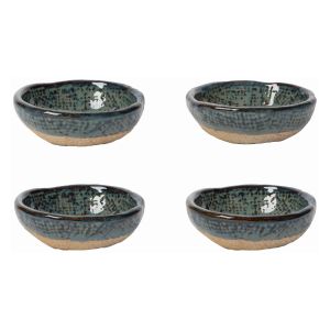 image shows Danica Heirloom 2oz Pinch Bowls (Set of 4) | Riviera against a blank, white background
