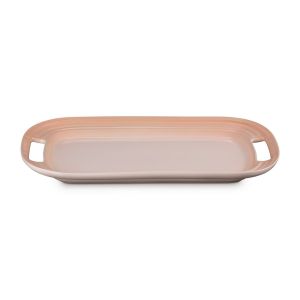   image shows Le Creuset 16.25" Serving Platter | Pêche against a blank, white background