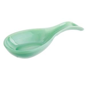 TableCraft Jadeite Glass Collection Spoon Rest 