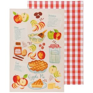  image shows Now Designs by Danica Dishtowels (Set of 2) | Sweet as Pie against a blank, white background