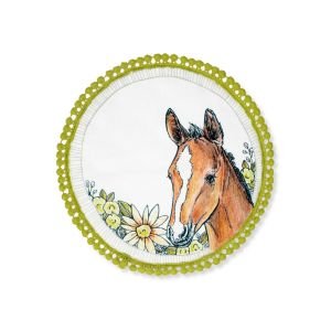 Everything Kitchens 9" Round Pot Holder | "Hold Your Baby Horses"