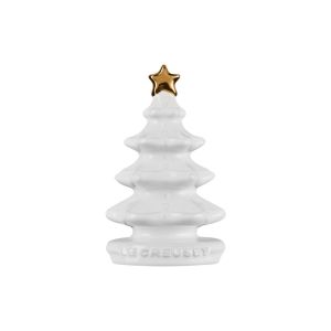 Le Creuset Christmas Tree Pie Vent  with Gold Star  White 08272026