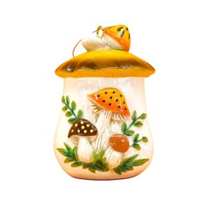 image shows Twinkl Toast Vintage Christmas Ornament | Merry Mushroom  against a blank, white background