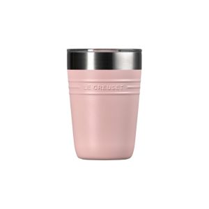 Le Creuset On The Go 14oz Stainless Steel Tumbler Shell Pink 09222026