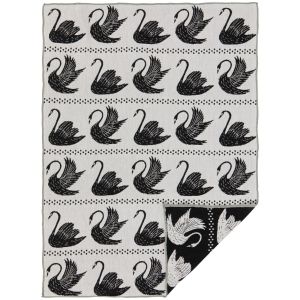 Danica Studio Double Cloth Dishtowel | Swan Song grey and white swan towel